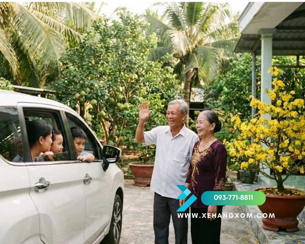 Ưu tiên chọn xe 7 chỗ được ưa chuộng như Xpander Carnival cho khách đặt gói thuê xe Tết 10 ngày