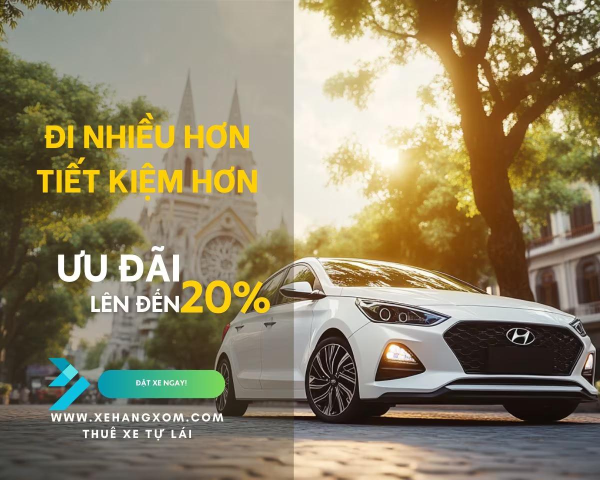 Xe Hàng Xóm - Ưu Đãi Thường Xuyên 10% Xe Hàng Xóm luôn có ưu đãi giảm 10% cho dịch vụ thuê xe tự lái 4-7 chỗ tại TP.HCM